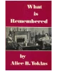 What Is Remembered