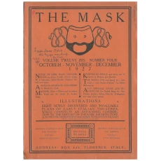 THE MASK Volume Twelve. Bis. Number Four October-November-December 1927