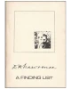 D.H. Lawrence: A Finding List
