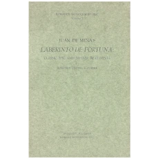 Juan De Mena's Labertinto De Fortuna, Classic Epic and Mester De Clerecia