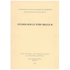 Etudes Sur Le XVIIIe Siecle II