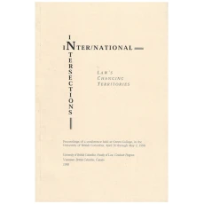International Intersections: Law's Changing Territories