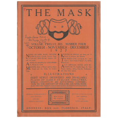 THE MASK Volume Twelve. Bis. Number Four October-November-December 1927