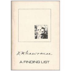 D.H. Lawrence: A Finding List